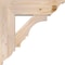 Ekena Millwork Balboa Traditional Smooth Bracket w/ Offset Brace, Douglas Fir, 7 1/2"W x 24"D x 24"H BKT0806X24X24BOA01SDF - alternate 4